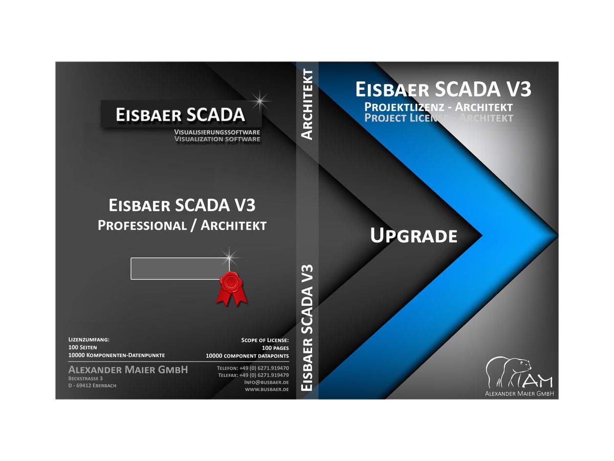 Upgrade-Lizenz EisBär SCADA 3, "Professional" → "Architekt"