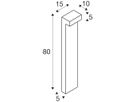 LED-Pollerleuchte SLV L-LINE 80 7W 530lm 3000/4000K IP65 anthrazit