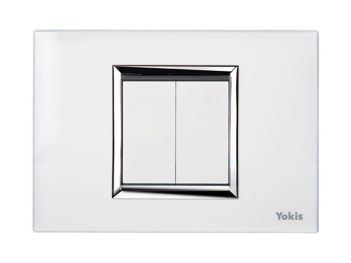 AP-RF-Wandsender Yokis TLM2T503, 2 Tasten weiss