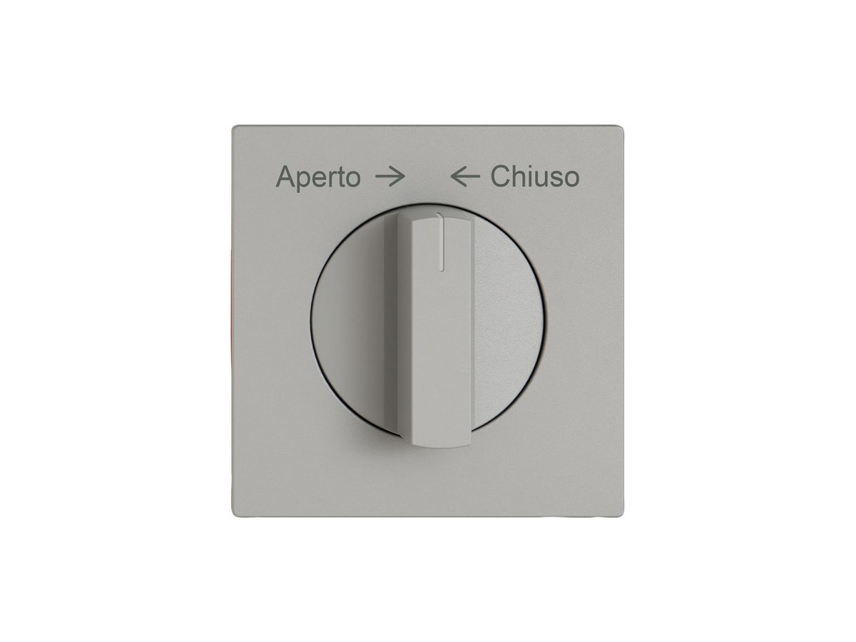 Montageset EDIZIO.liv SNAPFIX® f.Drehschalter m.Griff Aperto → ← Chiuso hgu