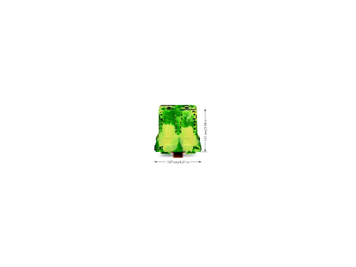 Schutzleiterklemme WAGO 95mm² grün-gelb