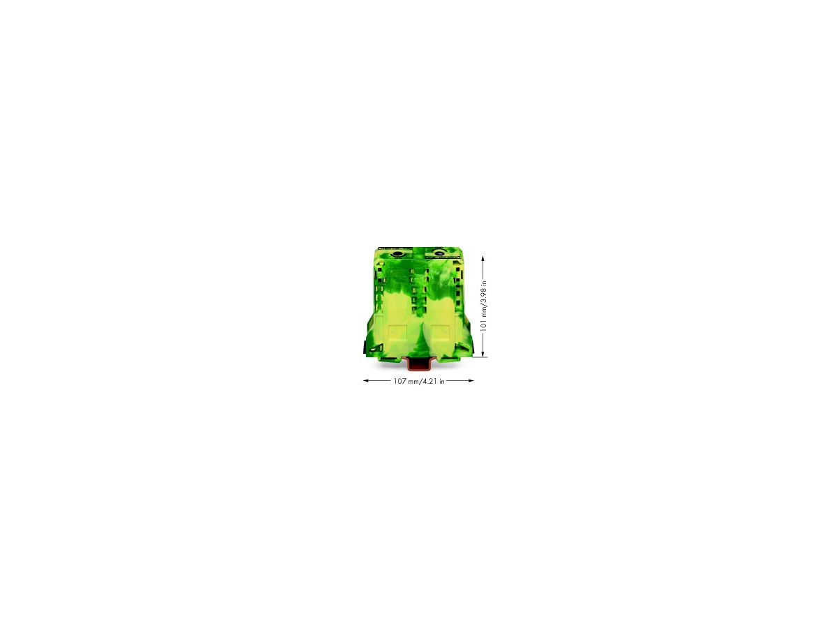 Schutzleiterklemme WAGO 95mm² grün/gelb