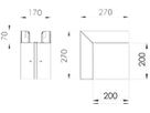 Ausseneck Bettermann GK-A70170 für 70×170mm hellgrau
