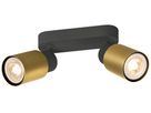 Spot SLV PURI 2.0 Tube CW GU10 2×6W DIM 150×42×138mm schwarz/gold