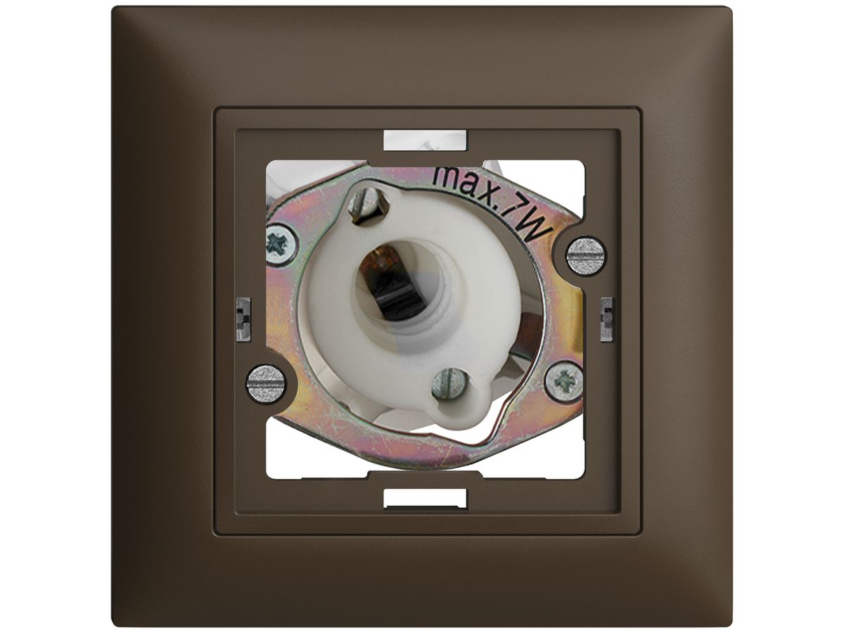 UP-Signallampe EDIZIOdue coffee 5W ohne flache Kalotte