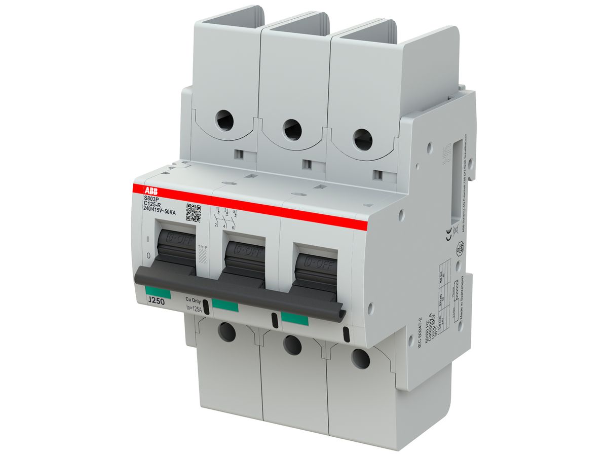 Leitungsschutzschalter ABB S803P-C125-R 3P 400V C-125A 50kA 5TE