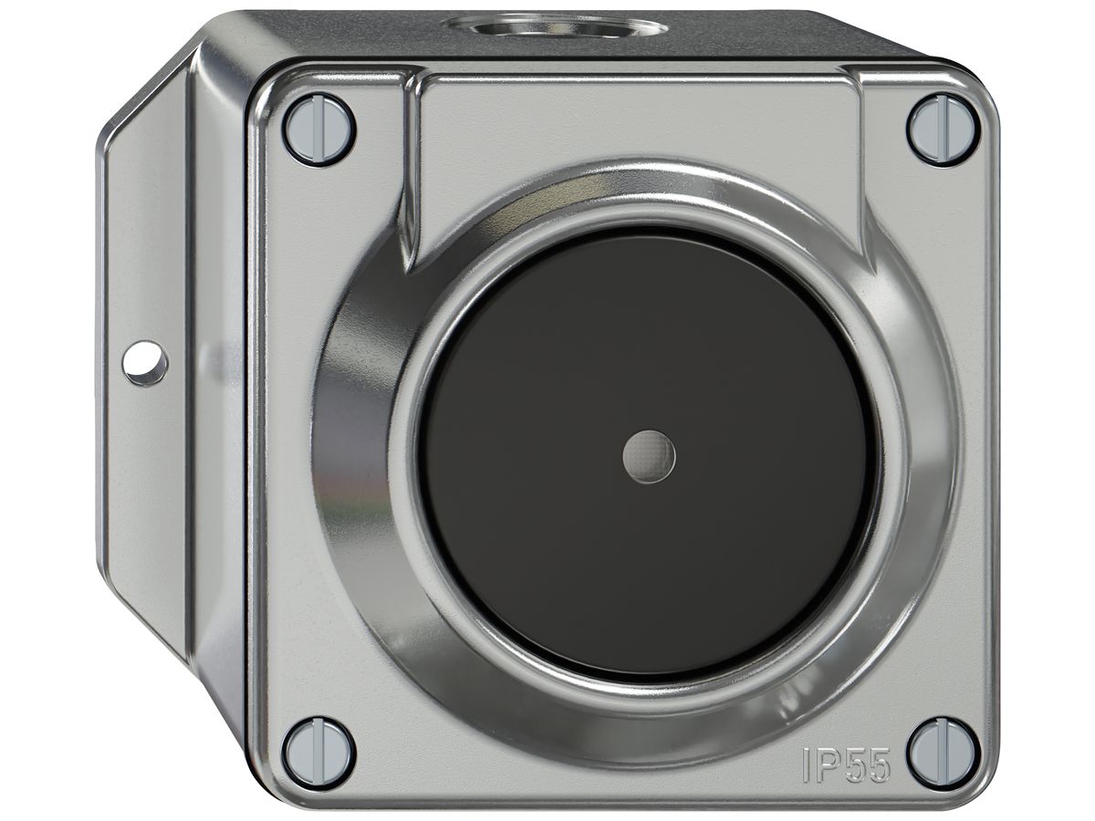 AP-Sonnerie-Drucktaster ELEMENT SNAPFIX® mit Beleuchtung 111×96×87×70mm alu