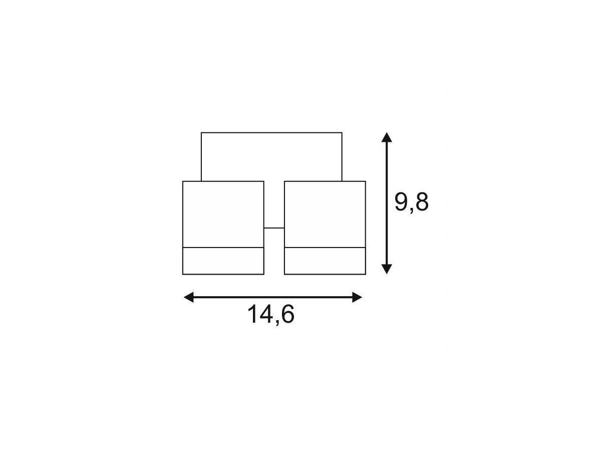 Wandleuchte SLV NEW MYRA WALL SPOT, 2×GU10 50W IP55 anthrazit