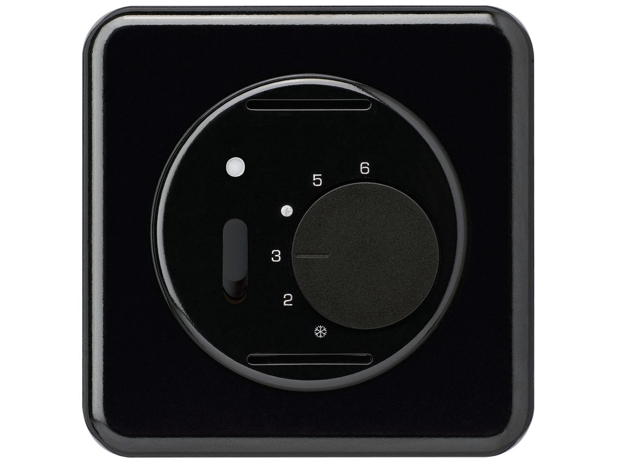 UP-Raumthermostat basico schwarz mit Schalter