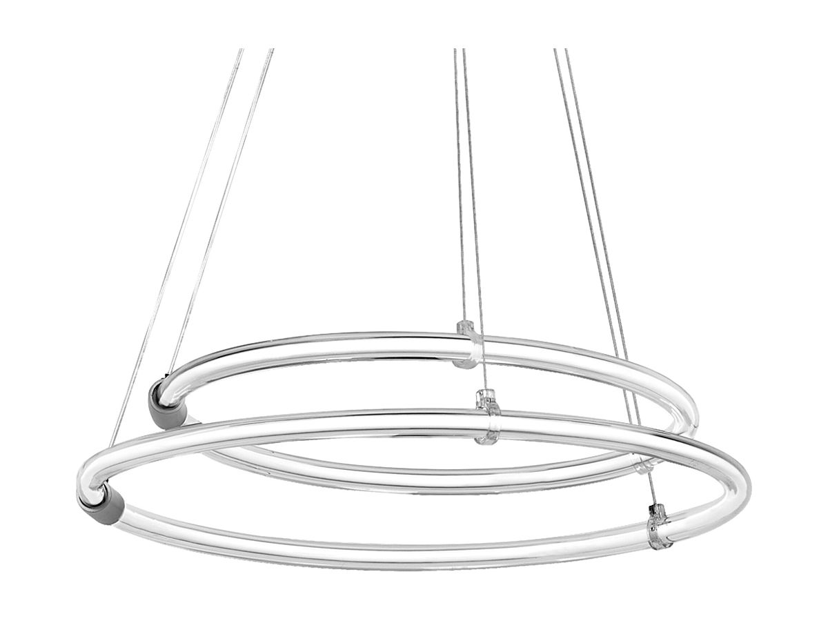 LED-Pendelleuchte LEDVANCE Decor Aura 21W 2400lm 830 Ø498 transparent