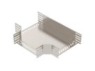 T-Stück BET RT 110×300mm Edelstahl A2 blank
