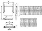 LED-Strahler Philips Ledinaire 90W 10500lm 830/840/865 IP65 92°×52° 304×220