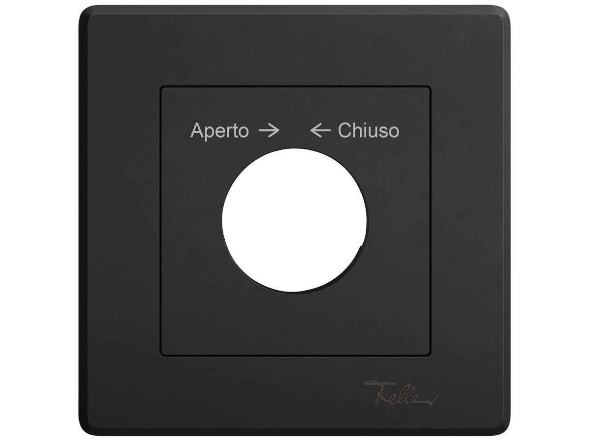 UP-Montageset EDIZIO.liv SNAPFIX® f.Drehschalter m.Schloss Aperto → ← Chiuso sz