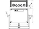 Kabelabzweigkasten Bettermann E30-E90 Datentechnik 24×4mm² 240×190×95mm or