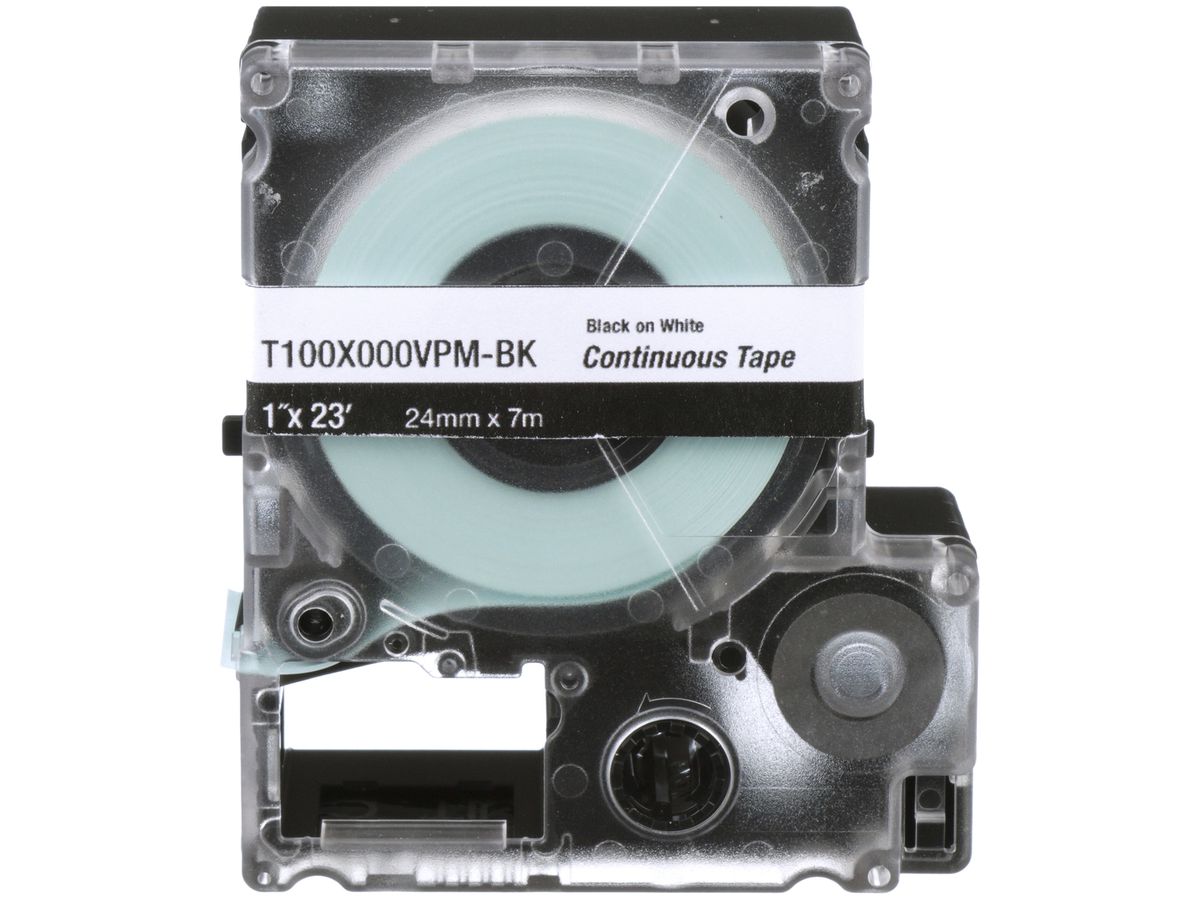 Etikettenkassette Panduit MP, Endlosband, 24×7000mm schwarz auf weiss