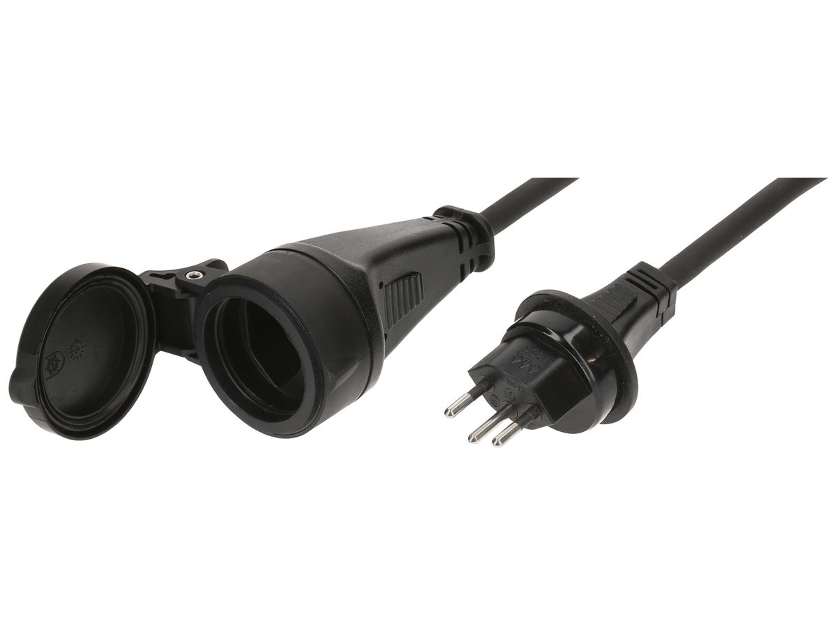 Verlängerungskabel MH Gummi 10A 230V 3×1.5mm² T13/T13 10m IP55 sz