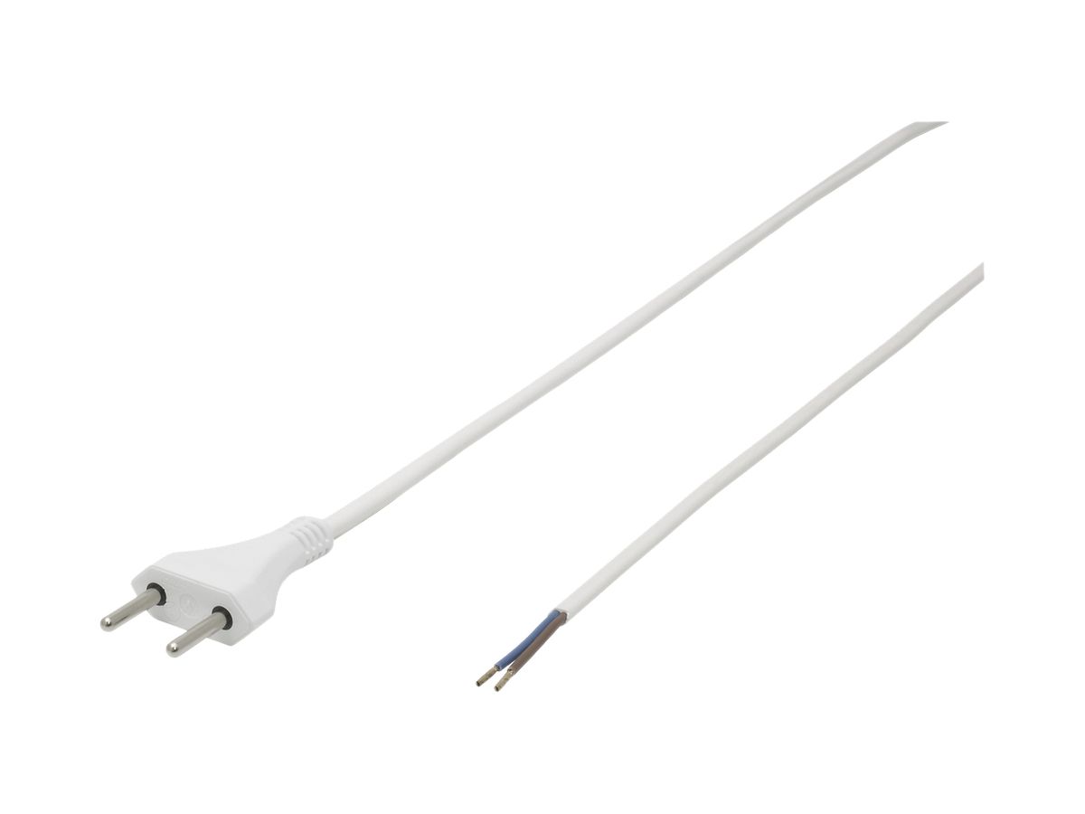 Anschlusskabel MH WIRE PVC T11 Aderendhülse 2×1mm² 230V 10A IP20 3m weiss