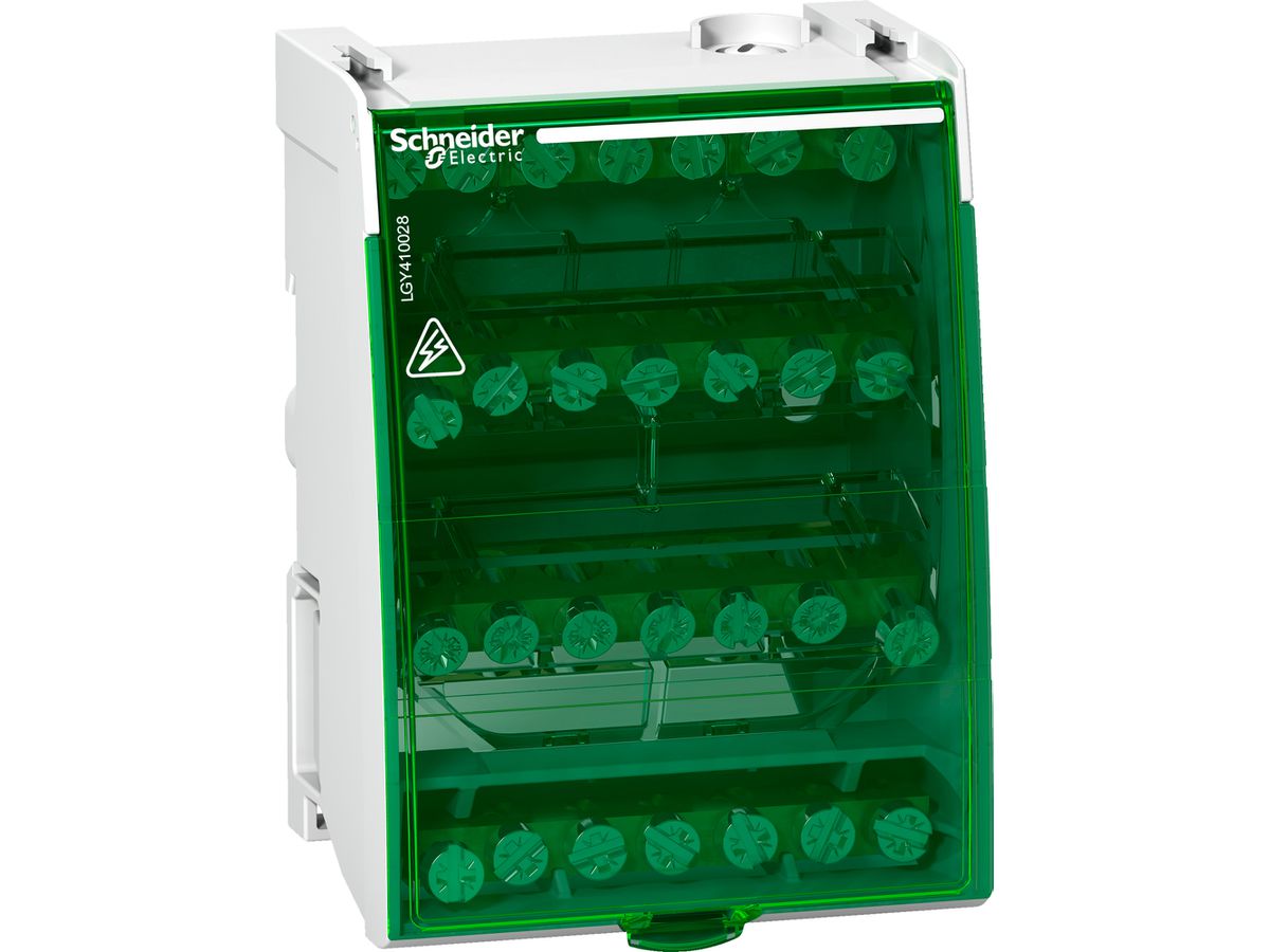 Klemmenblock Linergy 25mm² 4P 100A Anschlusskapazität 4×7 Stück