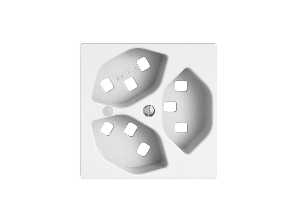 Montageset EDIZIO.liv SNAPFIX® für 3×T23 mit Frontlinse ws