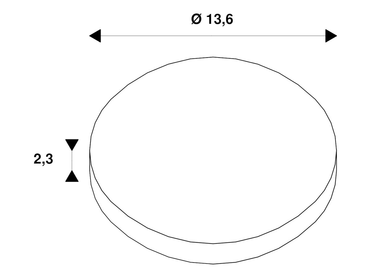 Zierring SLV LIGHT EYE 150 Stahl Ø136×23mm weiss