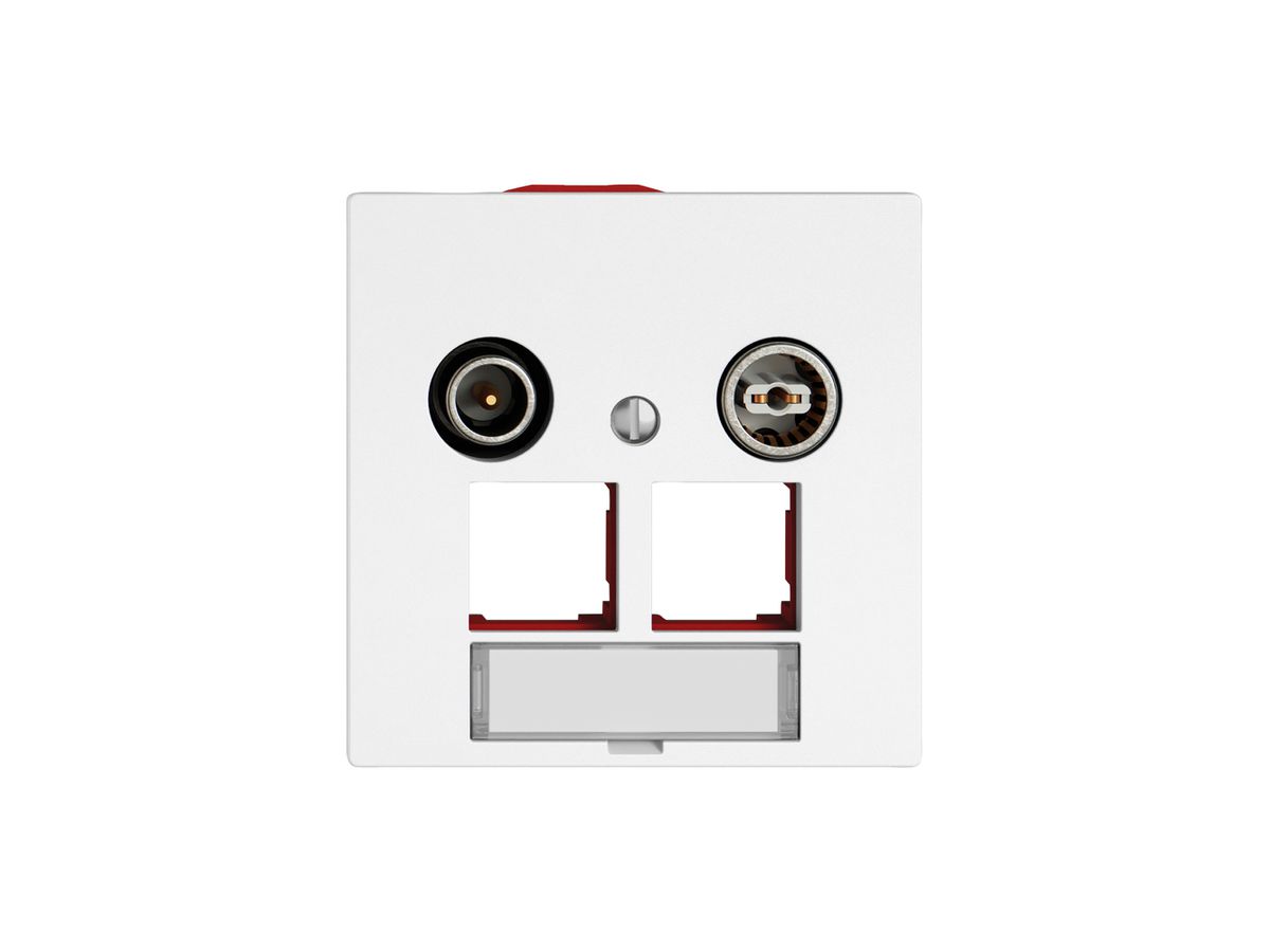 Multimediadose TV-R EDIZIO.liv SNAPFIX® EASYNET f.2×RJ45 S-One 15dB ws