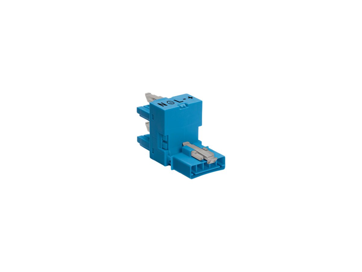 H-Verteiler WINSTA MINI 890 5L 1 Stecker/2 Buchsen, blau