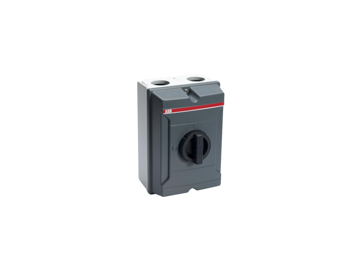 AP-Anlageschalter ABB 4-polig 45 A 400V dunkelgrau/schwarz