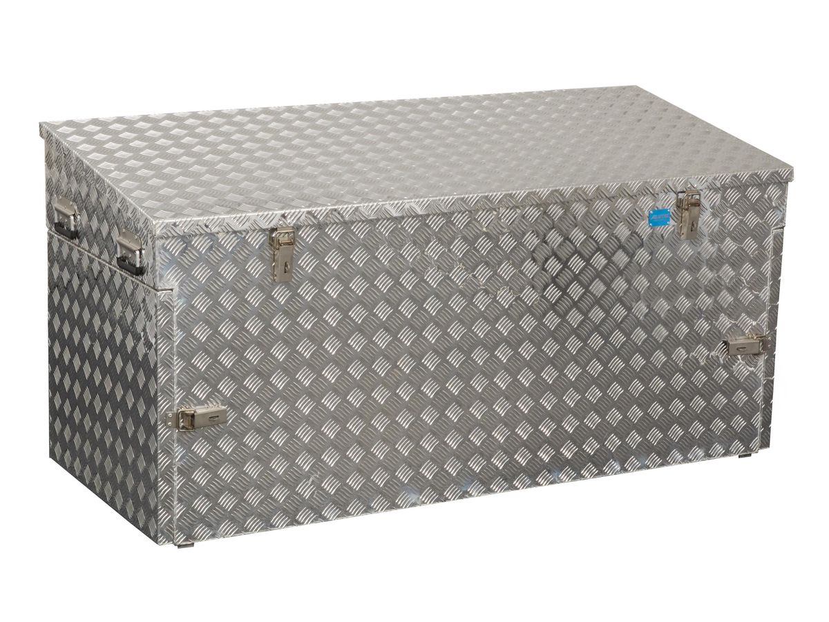 Alu Baustellenbox 883 - Riffelblech 3mm / 1700 x 700 x 850mm