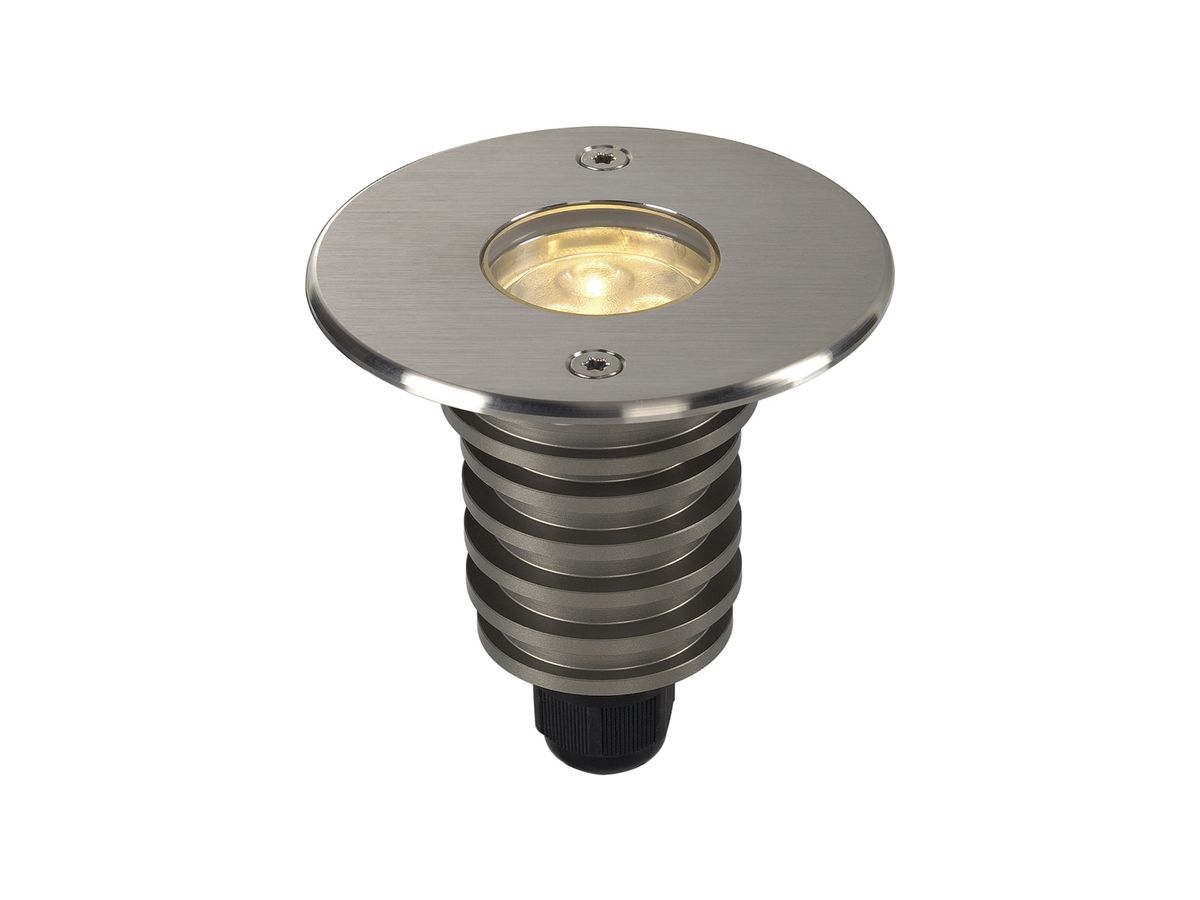 EB-LED-Bodenleuchte SLV DASAR HV Ø92mm 230V 5W 300lm 3000K IP67 Edelstahl