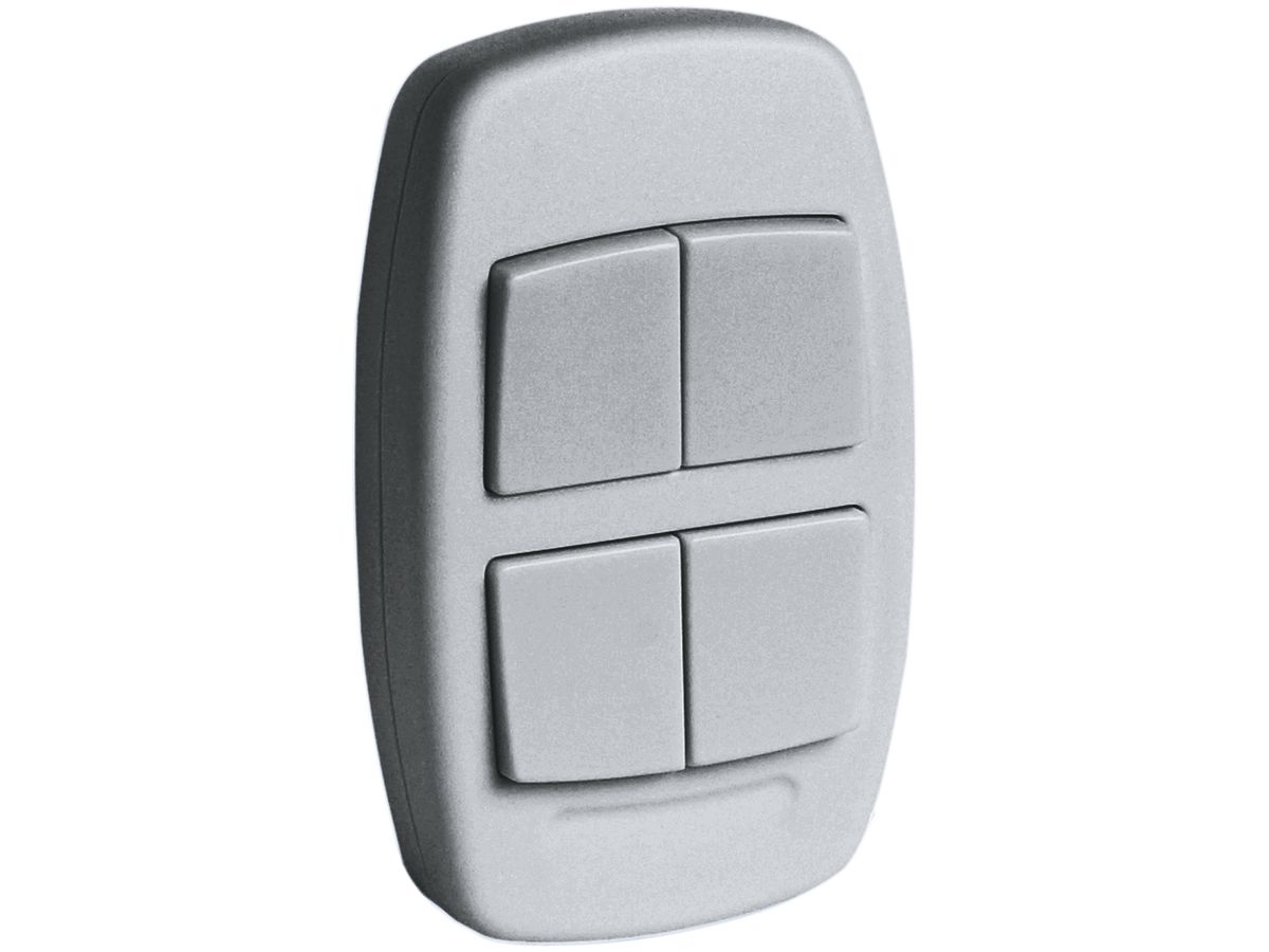 RF-Handsender AWAG 4-Kanal, Bluetooth, NFC, EnOcean, batterielos, silber