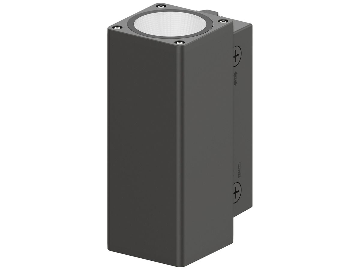 LED-Wandleuchte LEDVANCE VARIO SQ 29W 1370…2600lm 2200…2700K IP65 250×150×100 gu