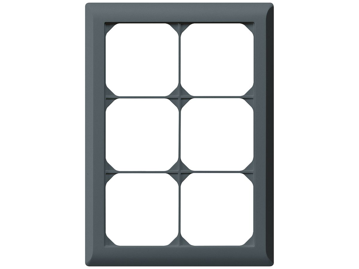 UP-Abdeckrahmen kallysto.line 3×2 anthrazit 152×212mm