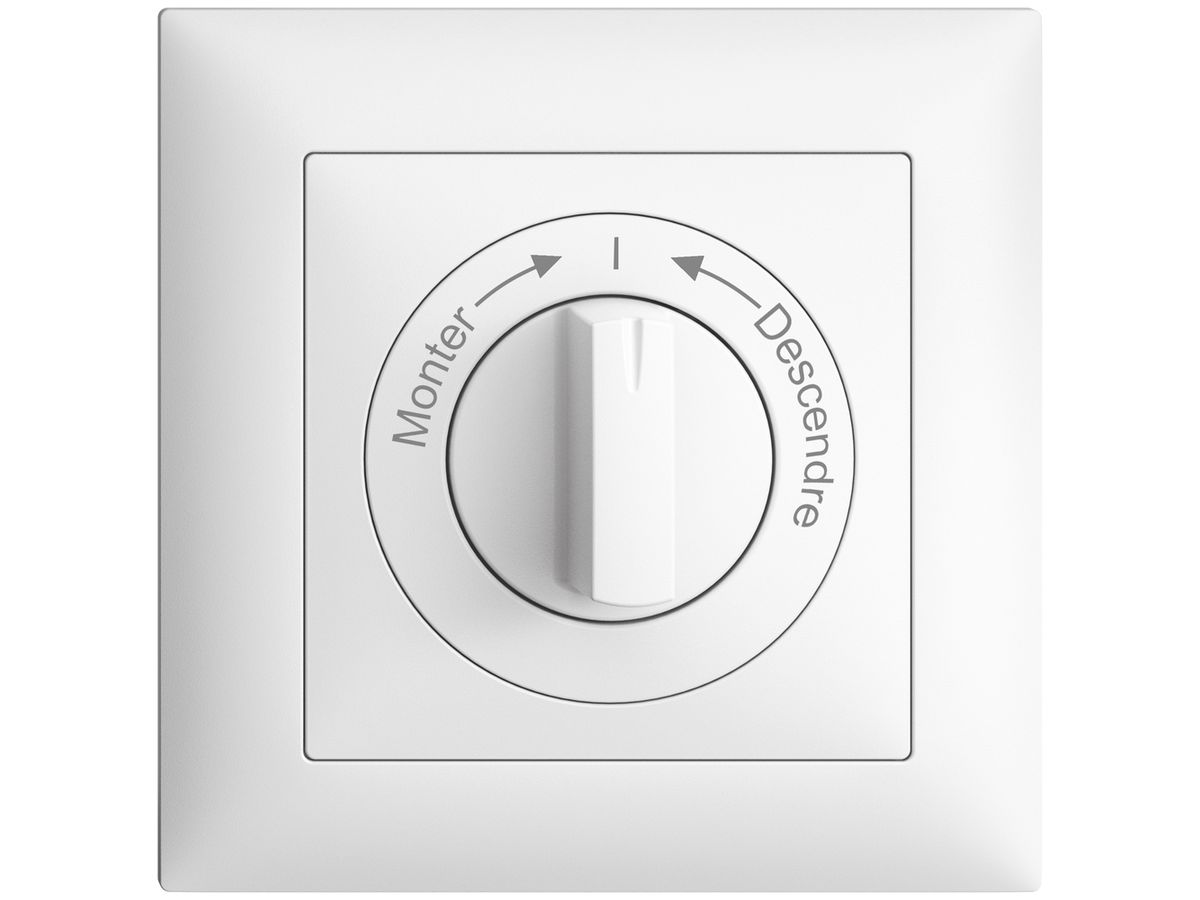 Frontset Monter->I<-Descendre EDIZIOdue 88×88mm weiss