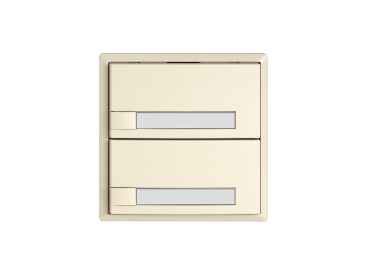 KNX-Taster RGB EDIZIO.liv SNAPFIX® Temperaturfüh.o.LED Pap.2×T 1-Tbed.cr