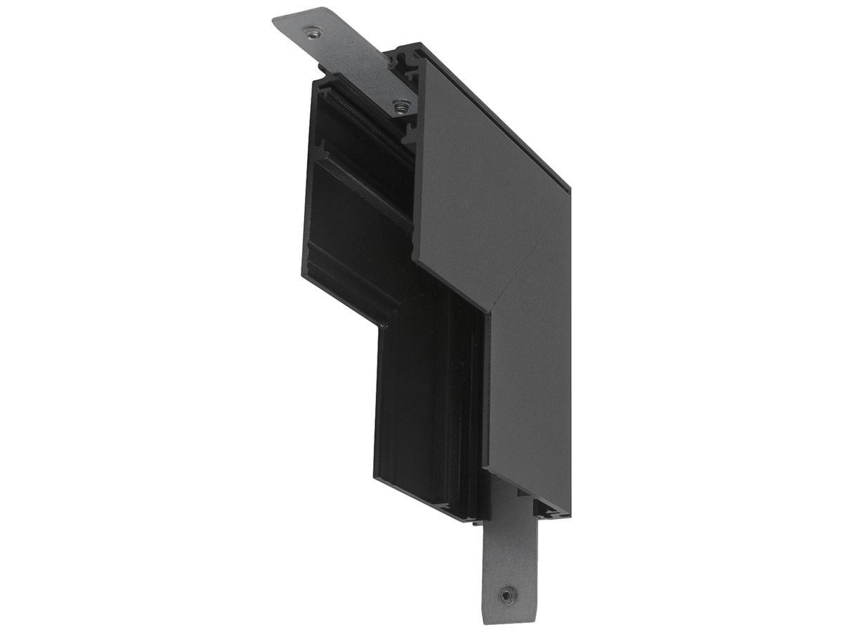 L-Verbinder SLV 48V TRACK Aluminium 84×84×47mm schwarz