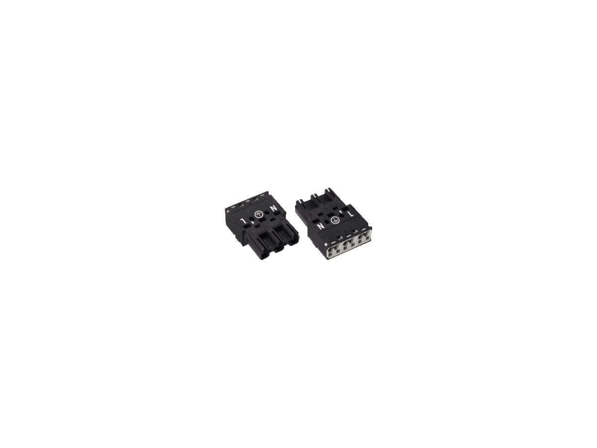 Stecker WAGO Winsta 3L 0.5…4mm² schwarz