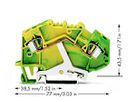Schutzleiterklemme WAGO TOPJOB 4mm² grün/gelb