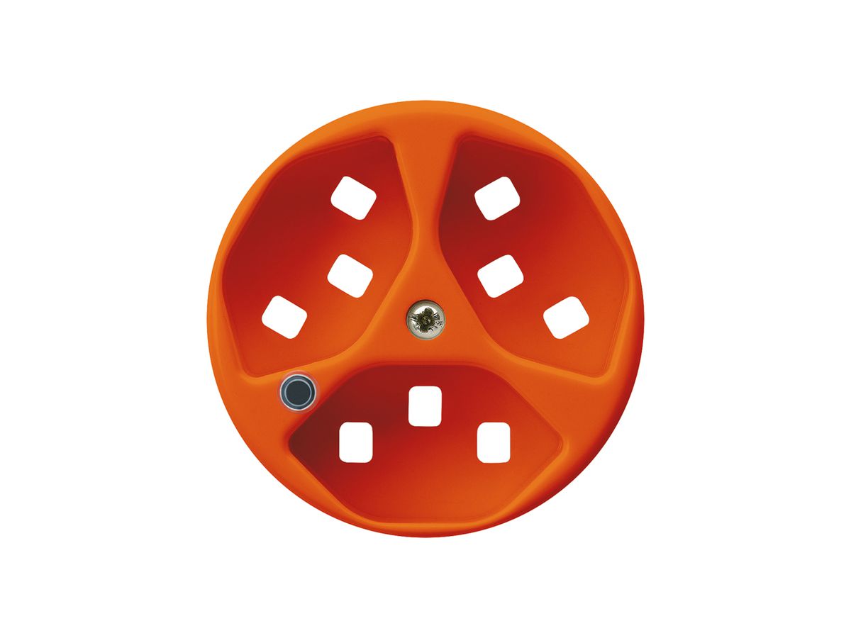 Frontscheibe zu Steckdose Hager basico 3×Typ 23 beleuchtet H orange