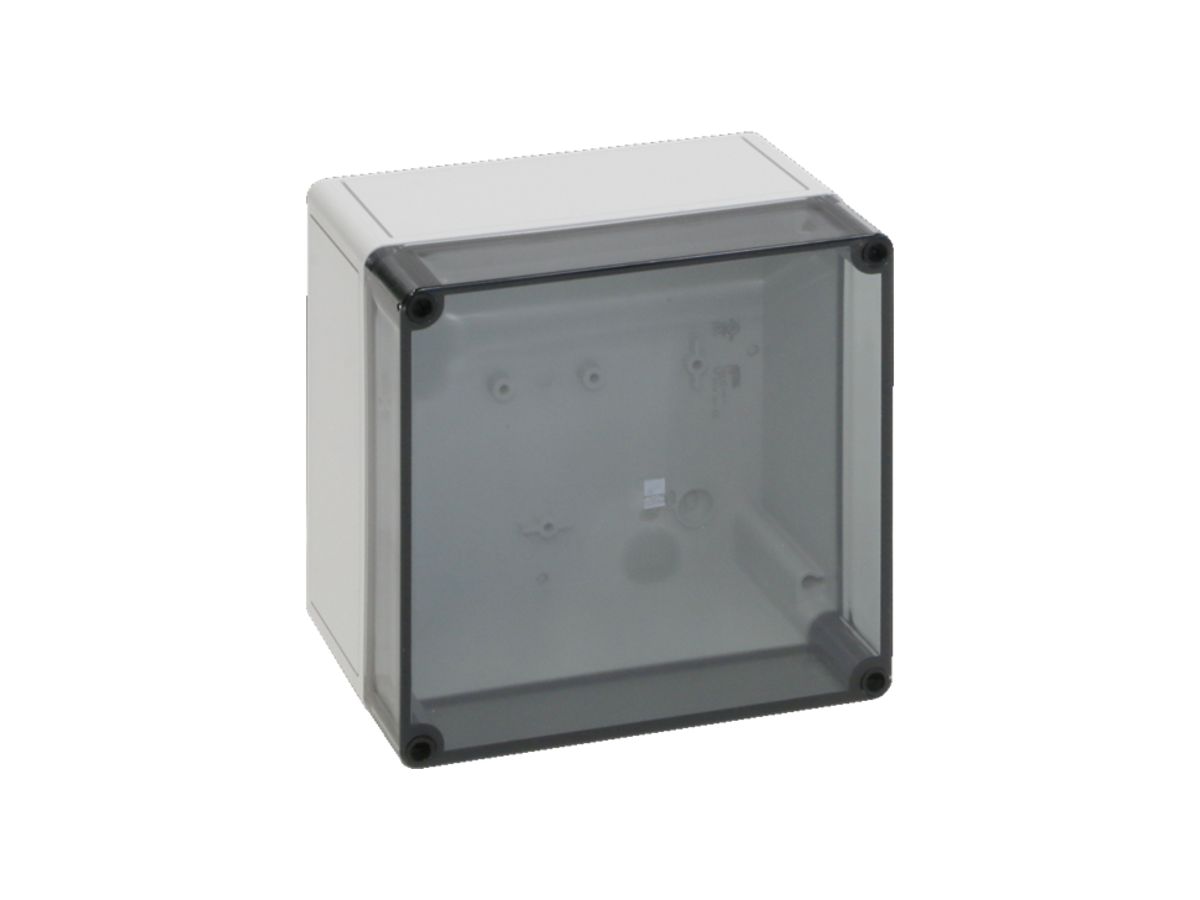 Apparategehäuse Rittal PK 180×180×111mm grau transparent