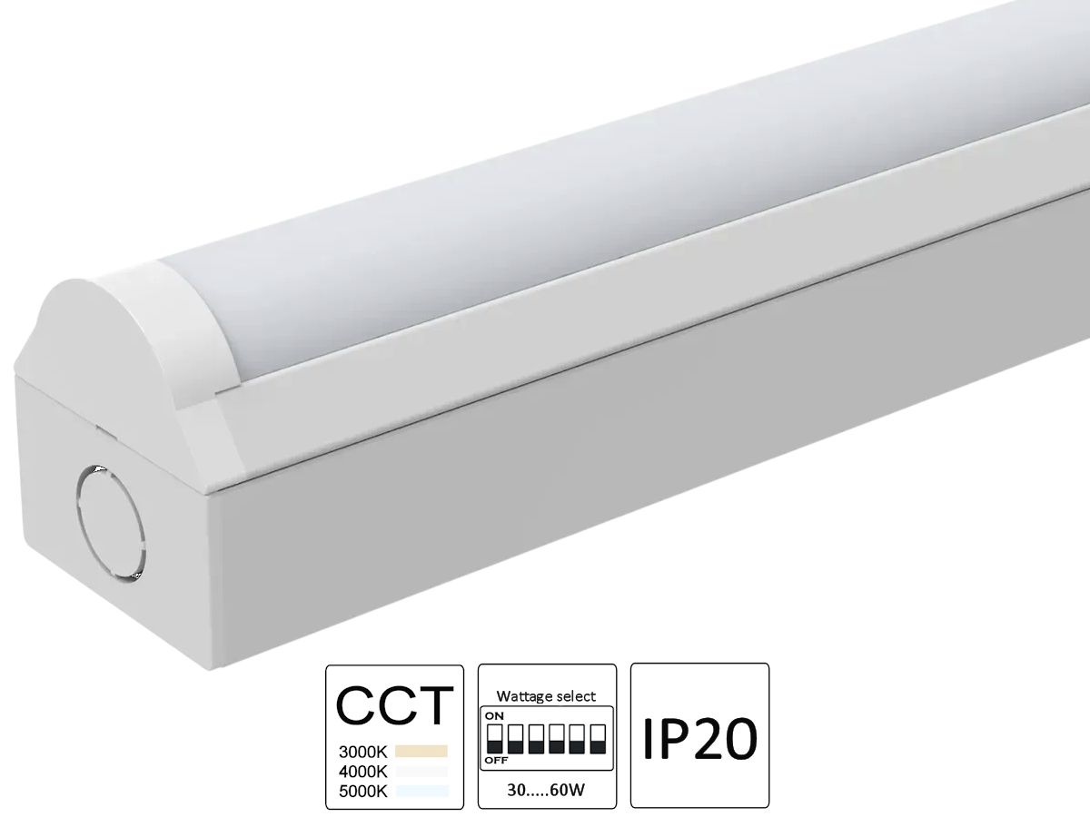 LED-Balkenleuchte 1500mm weiss - IP20,35-60W Einstellbar,3000/4000/5000K