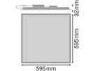 LED-Deckenleuchte LEDVANCE PL CMFT U19 33W 4320lm 840 IP40/20 600×600mm