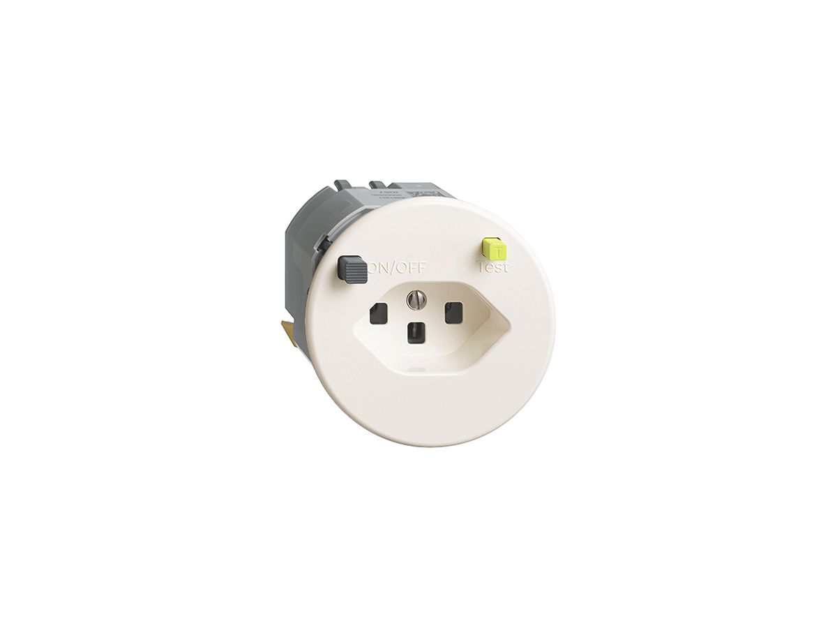 UP-Steckdose FH T23 FI 30mA P, weiss