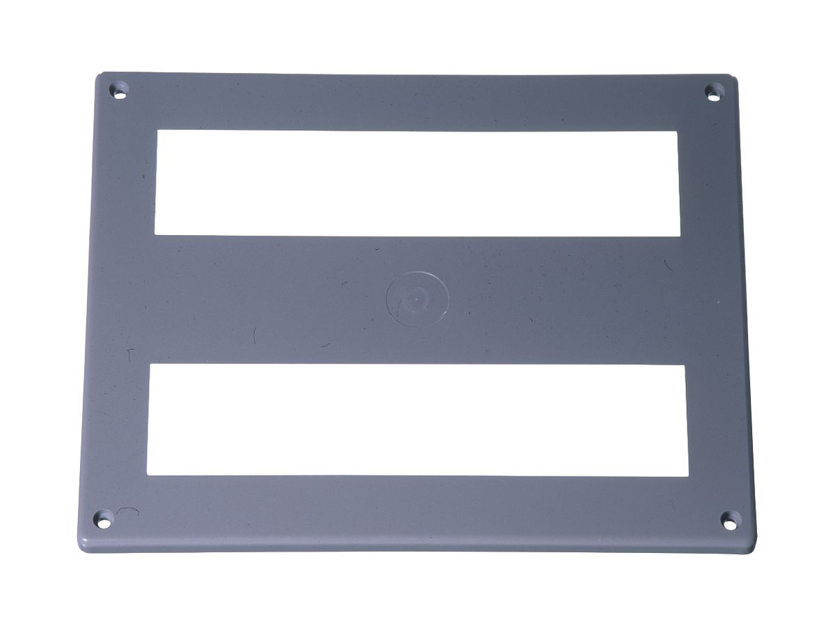 Frontplatte Georg Utz A2 9-758-3 200×250mm Kunststoff grau