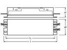 LED-Konverter OT 50/120…277/1A2 2DIMLT2 P 50W 600…1250mA 168×50×30mm IP64