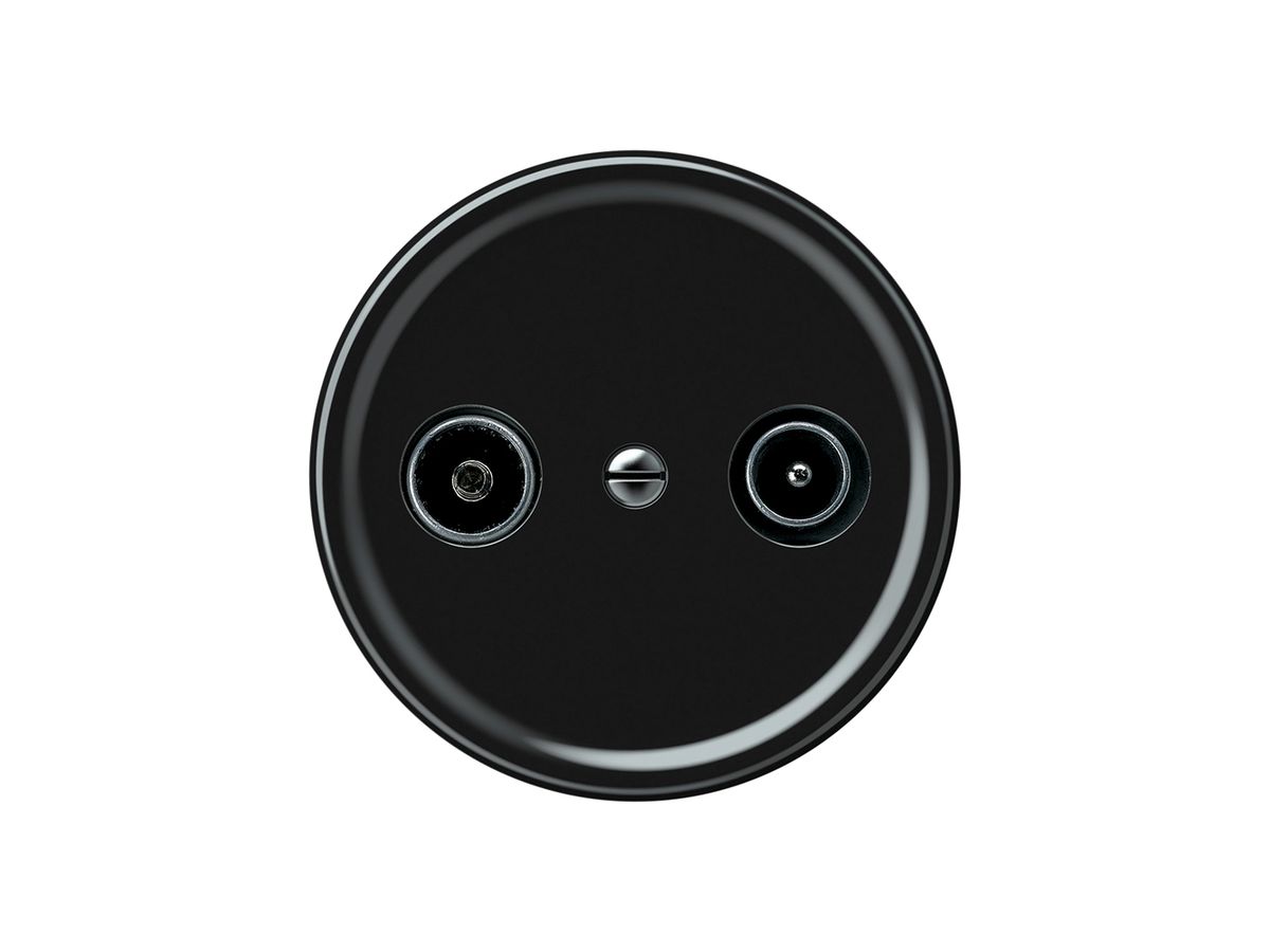Antennendose TV-R origin Durchgangsdose 18.5dB 1.7dB schwarz
