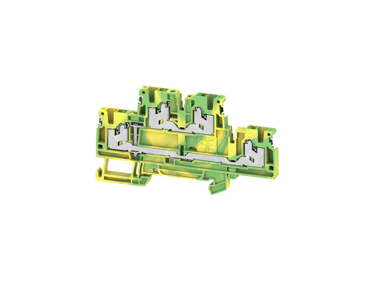 Schutzleiter-Reihenklemme WM S2T 0.5…2.5mm² Snap-in TH35 gn/gb