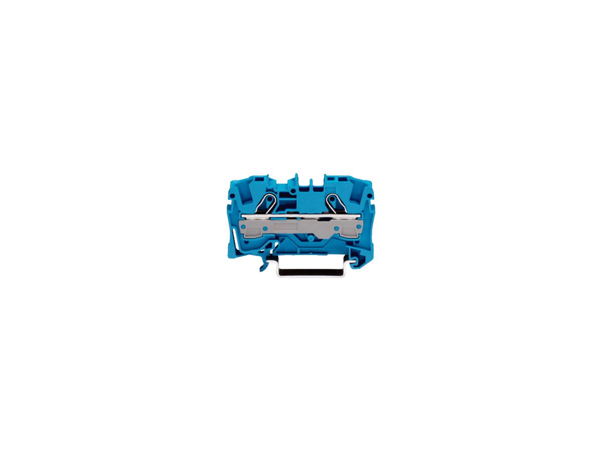 Durchgangsklemme WAGO TOPJOB-S 6mm² 2L blau Serie 2006