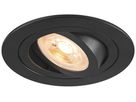 LED-Downlight SLV NEW TRIA 75 GU10 1×10W DIM Ø93mm schwarz