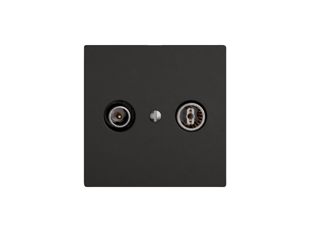 Antennendose TV-R EDIZIO.liv SNAPFIX® Durchgangsdose 4dB sz