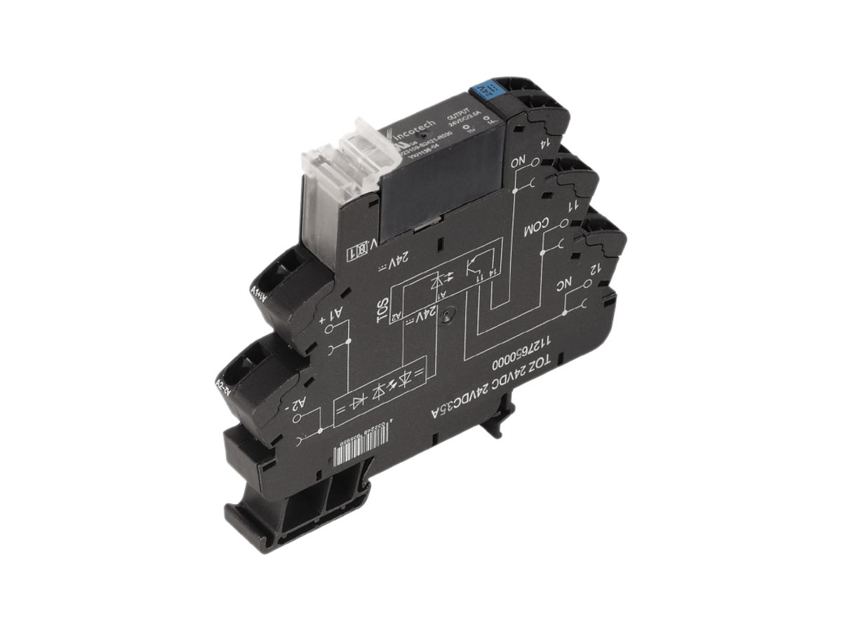 Halbleiterrelais TERMSERIES TOZ 24VDC 1S Triac 12…275VAC 1A Zugfeder